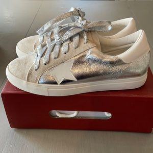All star faux suede Metallic sneakers